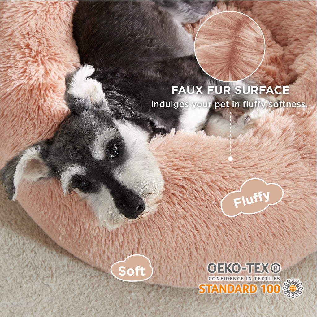 Calming Donut Bed for Dogs and Cats