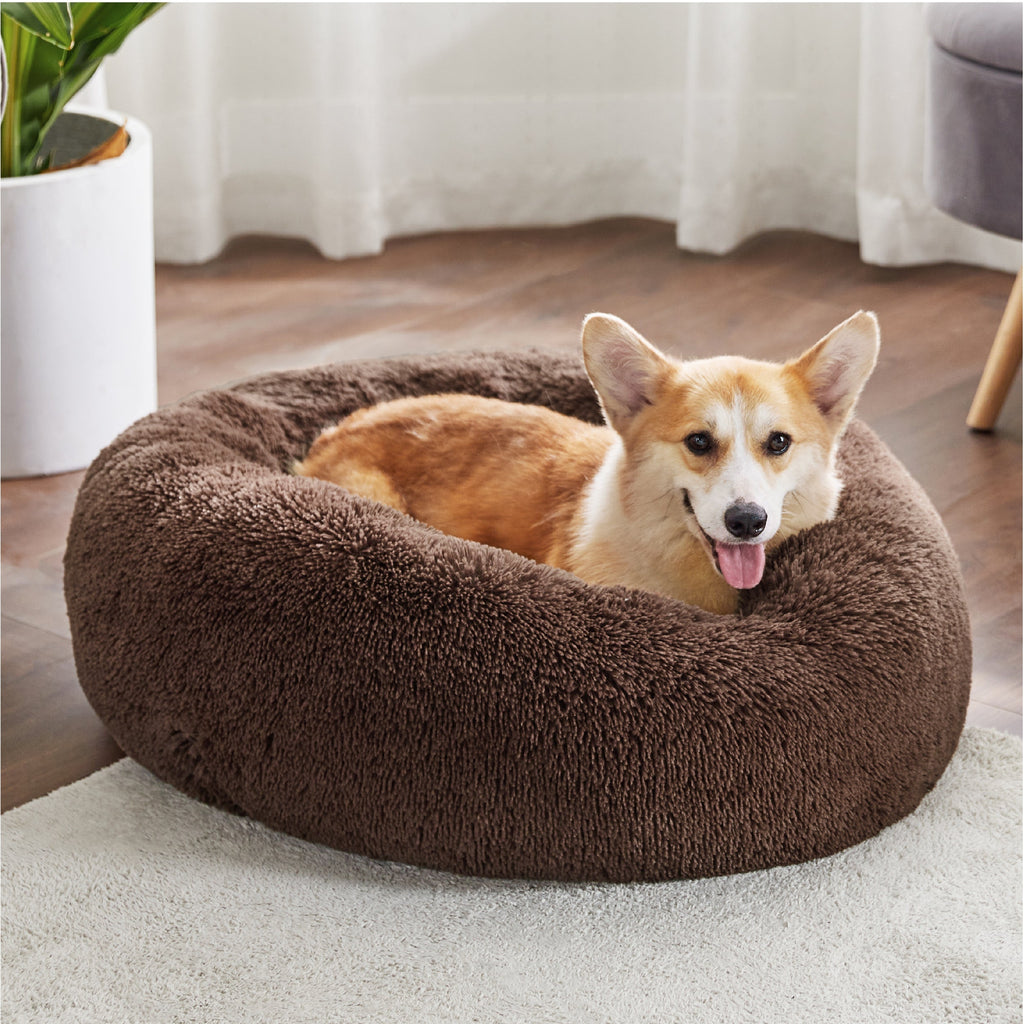 Calming Donut Bed for Dogs and Cats