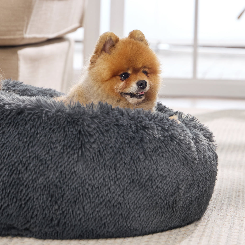 Calming Donut Bed for Dogs and Cats