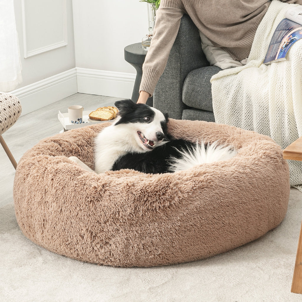 Calming Donut Bed for Dogs and Cats