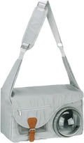 Bubble Cat Carrier, Travel Pet Carrier Soft Sided Breathable Cat Carrying Case for Kitten Small Dogs Up to 14.3 lbs (White), Intended for Hiking/Camping/Traveling