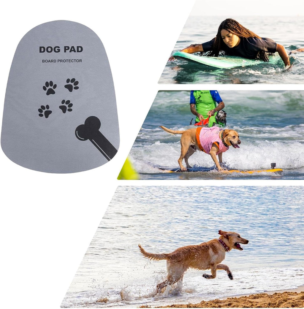 Surfing Dog Mat – Anti-Slip Paddleboard Mat For Dogs, Surfboard Grip Deck Pad | Waterproof EVA Dog Surf Pad With Strong Adhesive Backing, Durable Pet Traction Mat For Canoe Kayak Paddling