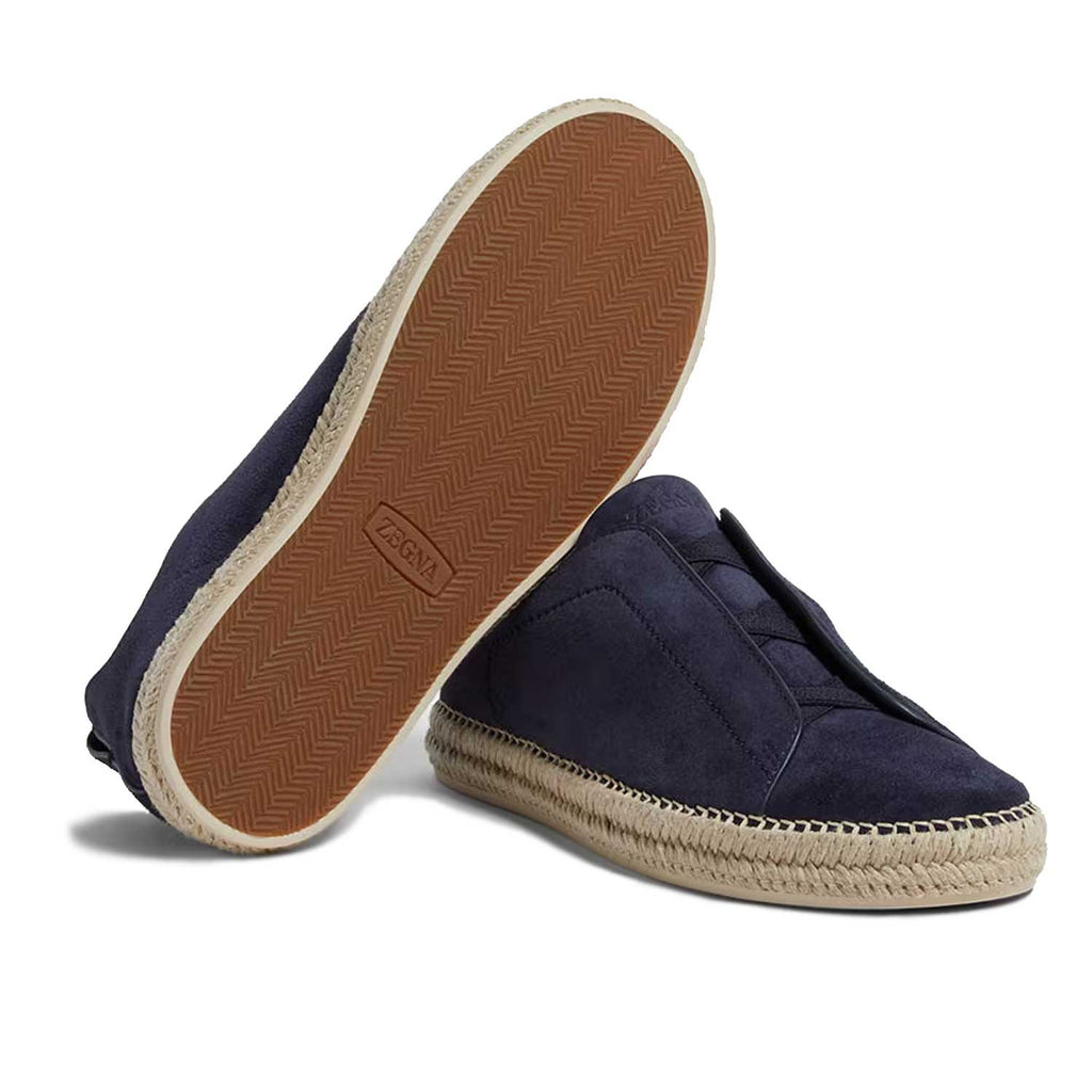 Suede Triple Stitch Espadrille