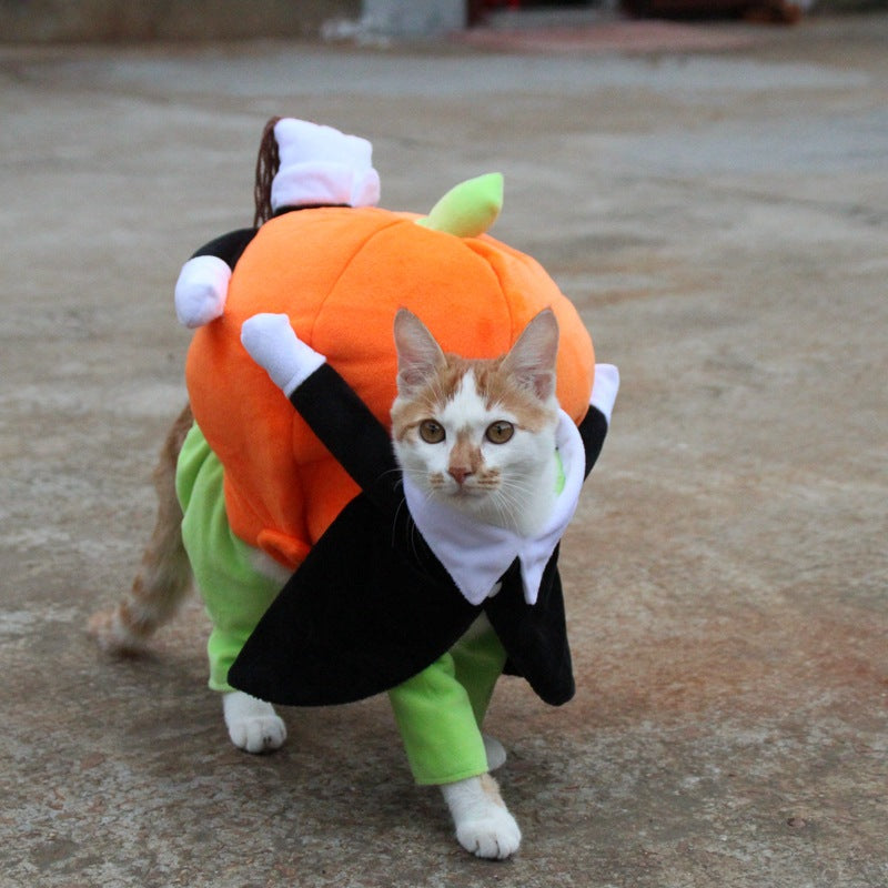 Halloween Pet Costume for Dogs - Pumpkin Outfit