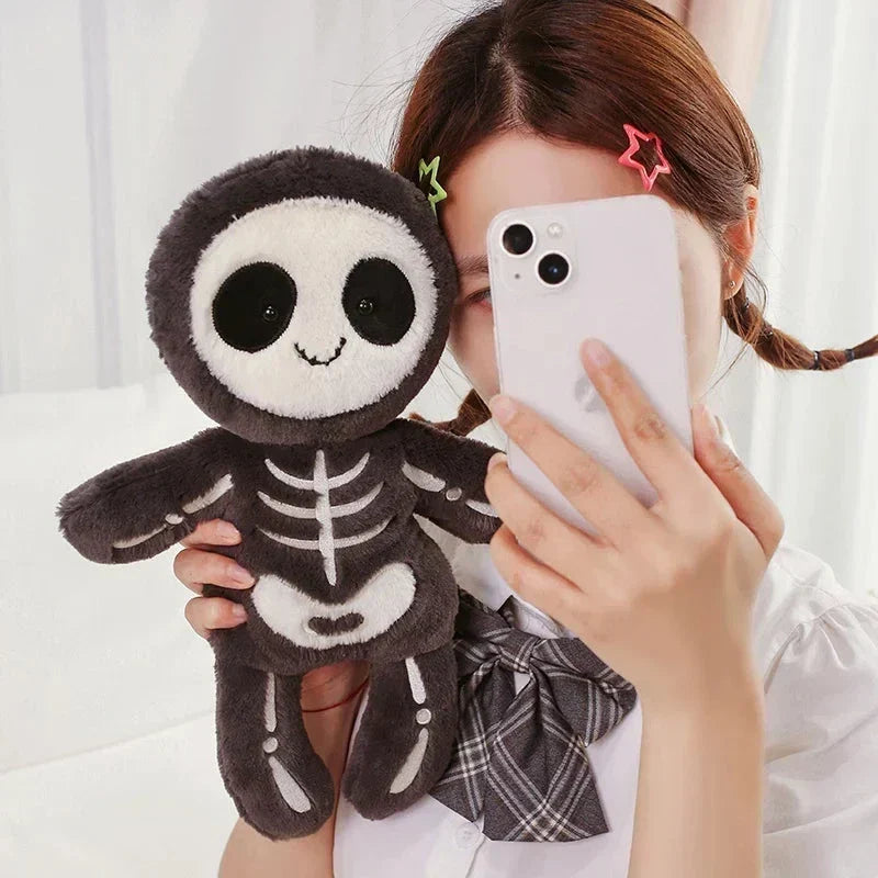 Chilling Skeleton and Mysterious Mummy Halloween Plush Toys