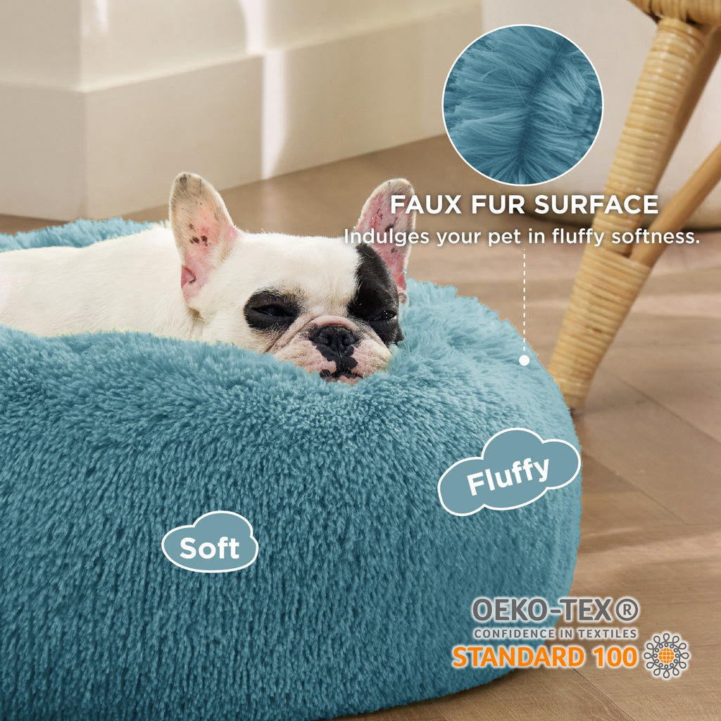 Calming Donut Bed for Dogs and Cats